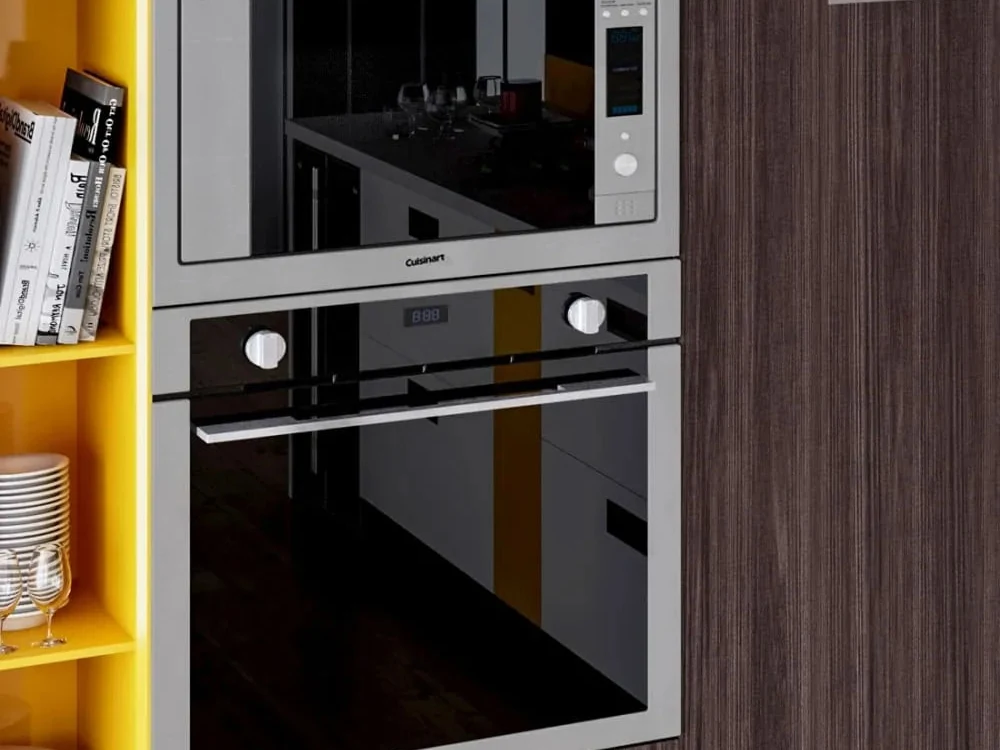 Forno elétrico e micro-ondas Cuisinart embutidos em coluna